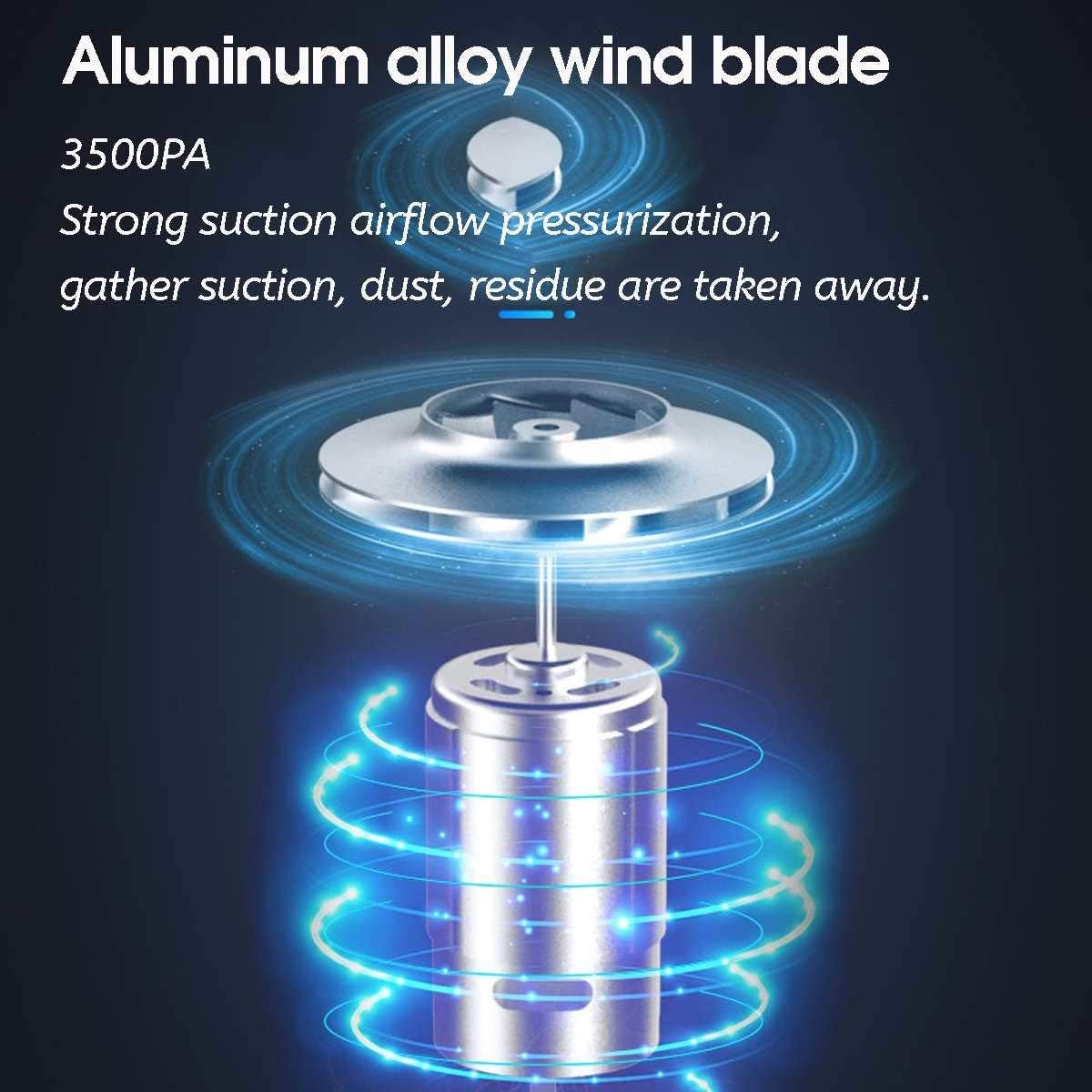 120W Handheld Vacuum Cordless Powerful Cyclone Suction Portable Rechargeable Vacuum Cleaner Quick Charge for Car Home Pet Hair