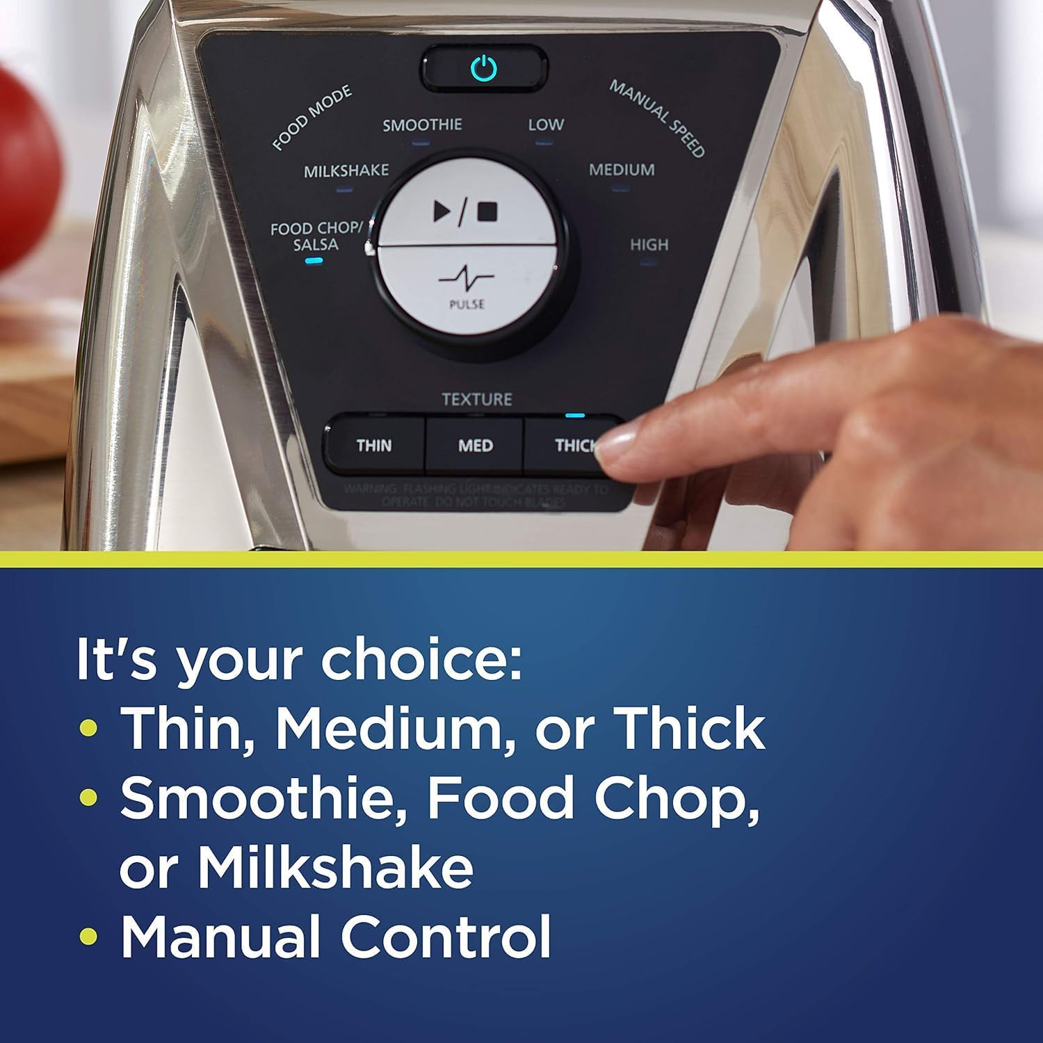 1200 Watt Professional Blender with Texture Select Settings, 8-Cup Tritan Jar & 2 Blend-N-Go Cups, Dual Direction Blades, Pre-Programmed Smoothie, Shake & Salsa Modes