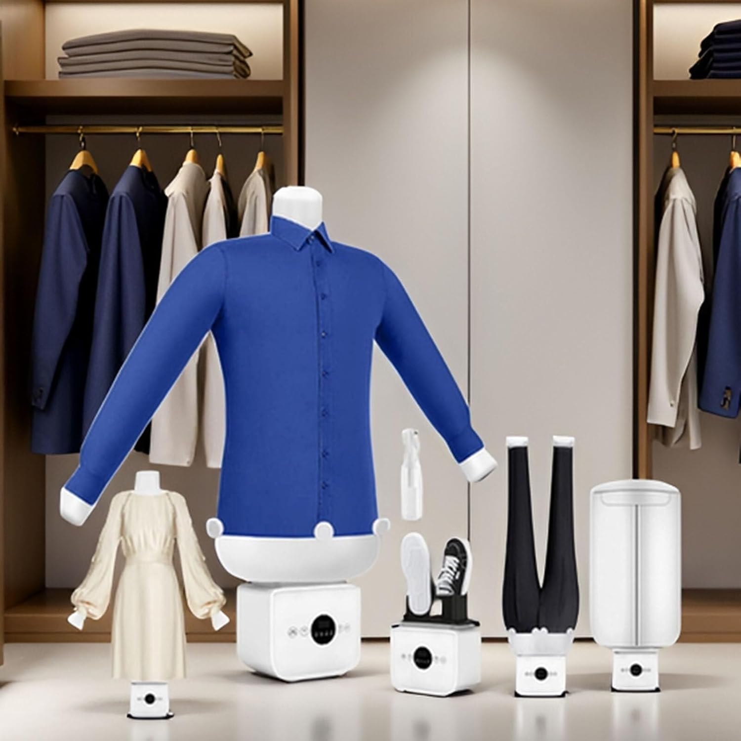 Automatic Hot Air Ironing Machine, Type Humanoid Inflatable Shirts,360°Without Blind Spots,Home Quick Wrinkle Remover