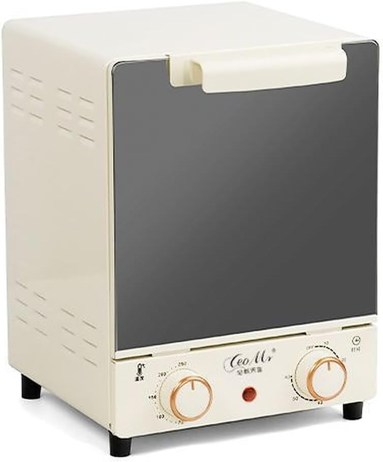 15L Mini Electric Oven, Compact Countertop Toaster Oven with Timer & Adjustable Temperature, Stainless Steel Multi-Function Oven for Baking, Roasting, Grilling, Ideal for Small Kitchens