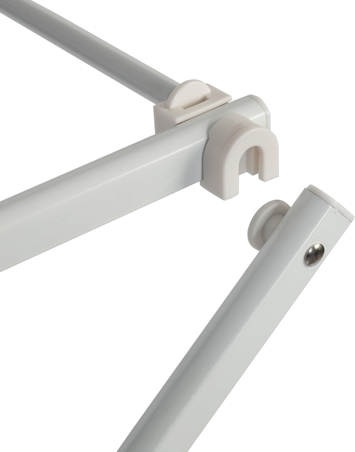 Honey-Can-Do Collapsible Laundry Drying Rack, Portable Clothes Rack, Space-Saving & Easy to Store Metal Garment Rack, Sturdy Clothes Dryer, Ideal for Small Spaces, Indoor & Outdoor Use, White