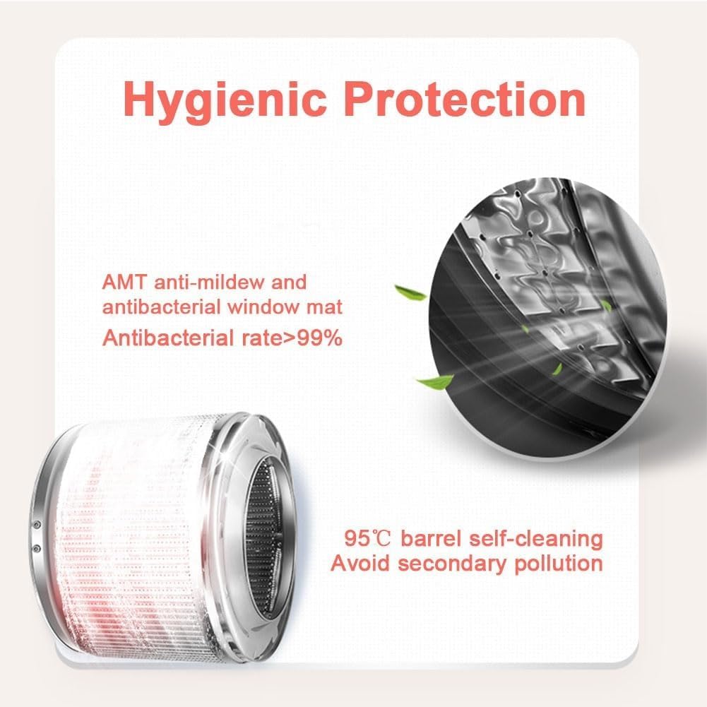 Mini Wall Mounted Washing Machine,Full Automatic Laundry Machine and Drying,with Control Panel APP,for Hotel Home Bathroom