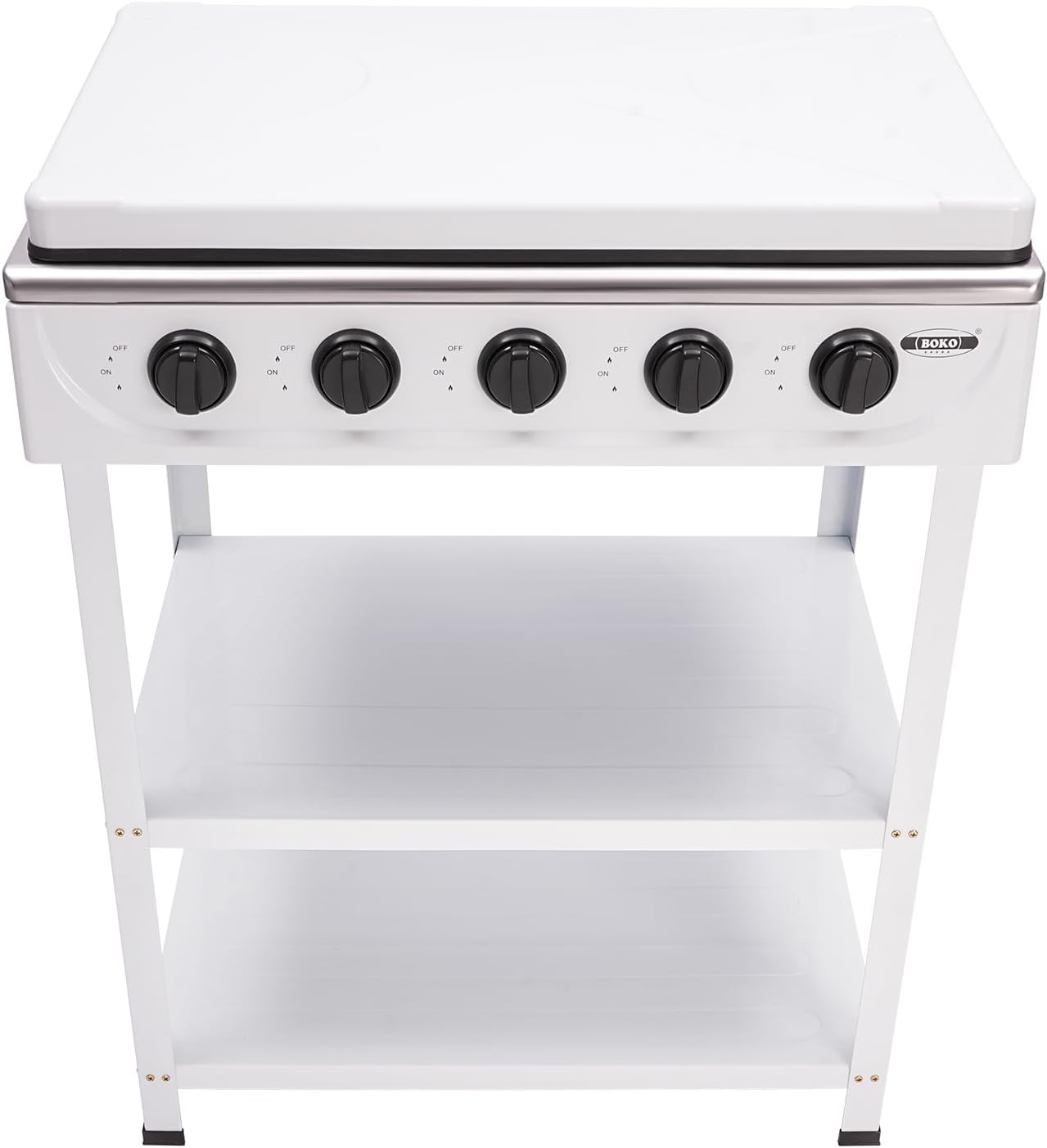 Portable Propane Gas Grill,Portable Butane Camping Stove,5 Burner Propane Stove Stand, 2.5KW Grill Natural Gas Cooker Outdoor Camping Cooking BBQ Grill for Backyard Cooking, Cafeteria