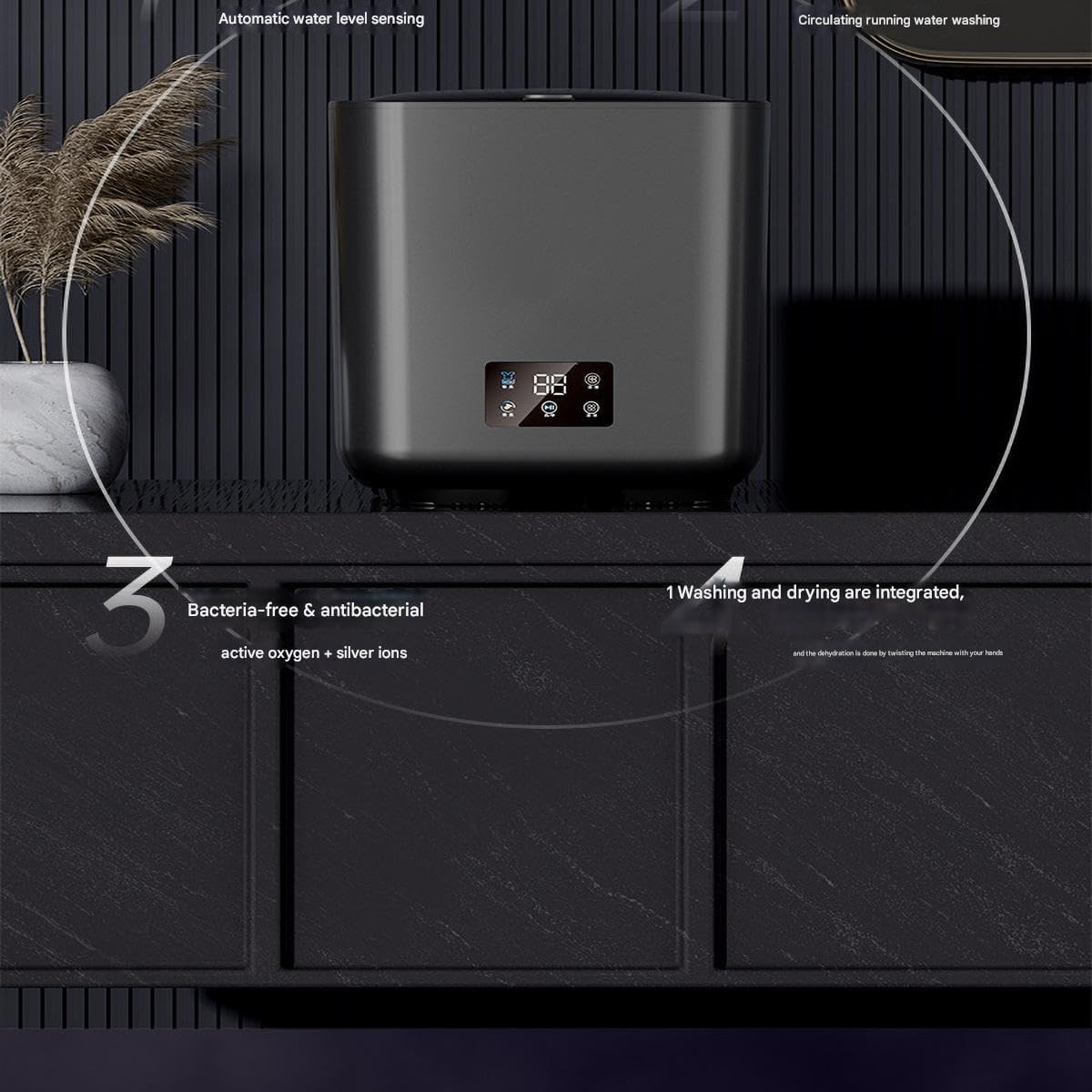 Home Mini Washing Machine, Fully Automatic Underwear Washing Machine, Underwear Washing and Drying Integrated