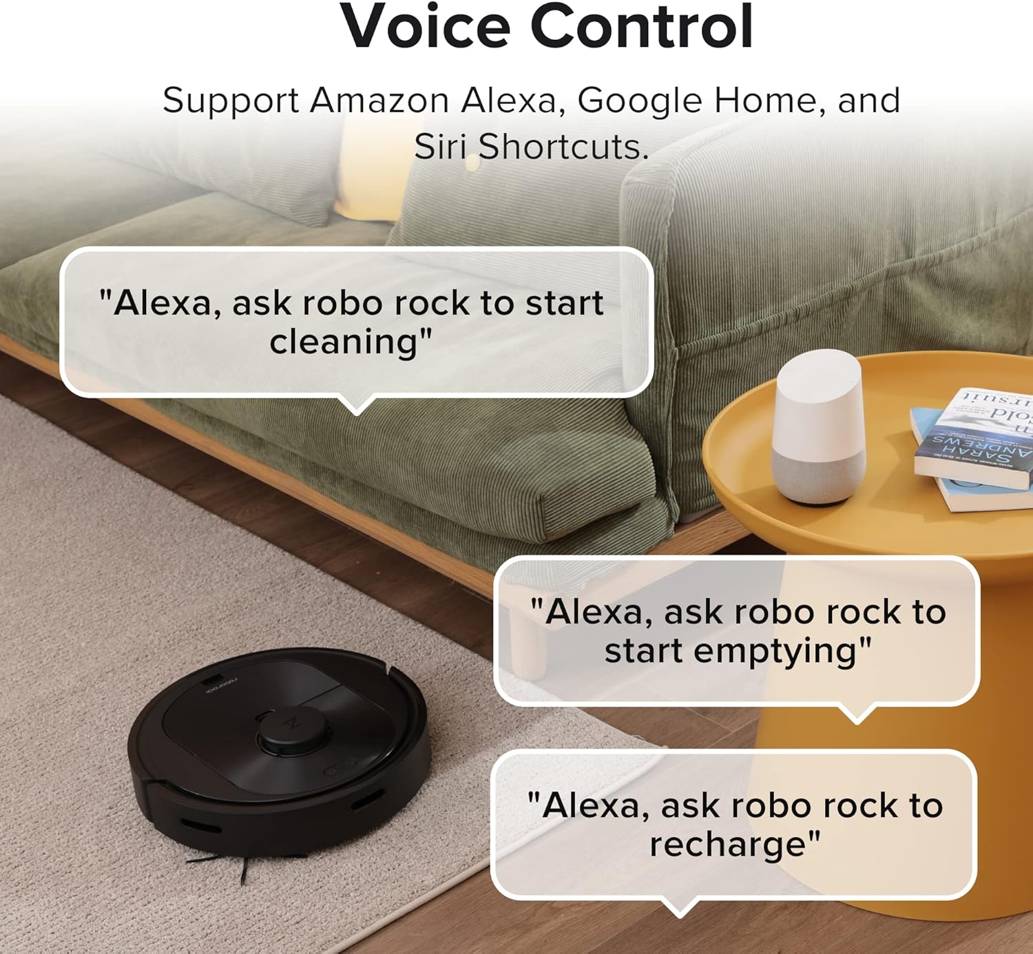 roborock Q5+ Robot Vacuum with Self-Empty Dock, Hands-Free Cleaning for up to 7 Weeks, 2700Pa Max Suction, 180mins Max Run-Time, Compatible with Alexa, Perfect for Hard Floors, Carpets, and Pet Hair