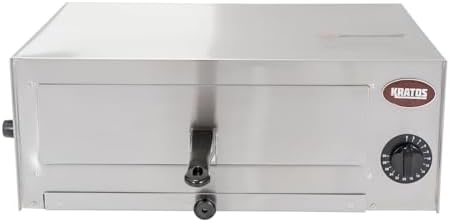Kratos Commercial Countertop Pizza Oven | Stainless Steel Electric Pizza/Snack Oven with Timer | Fits 12