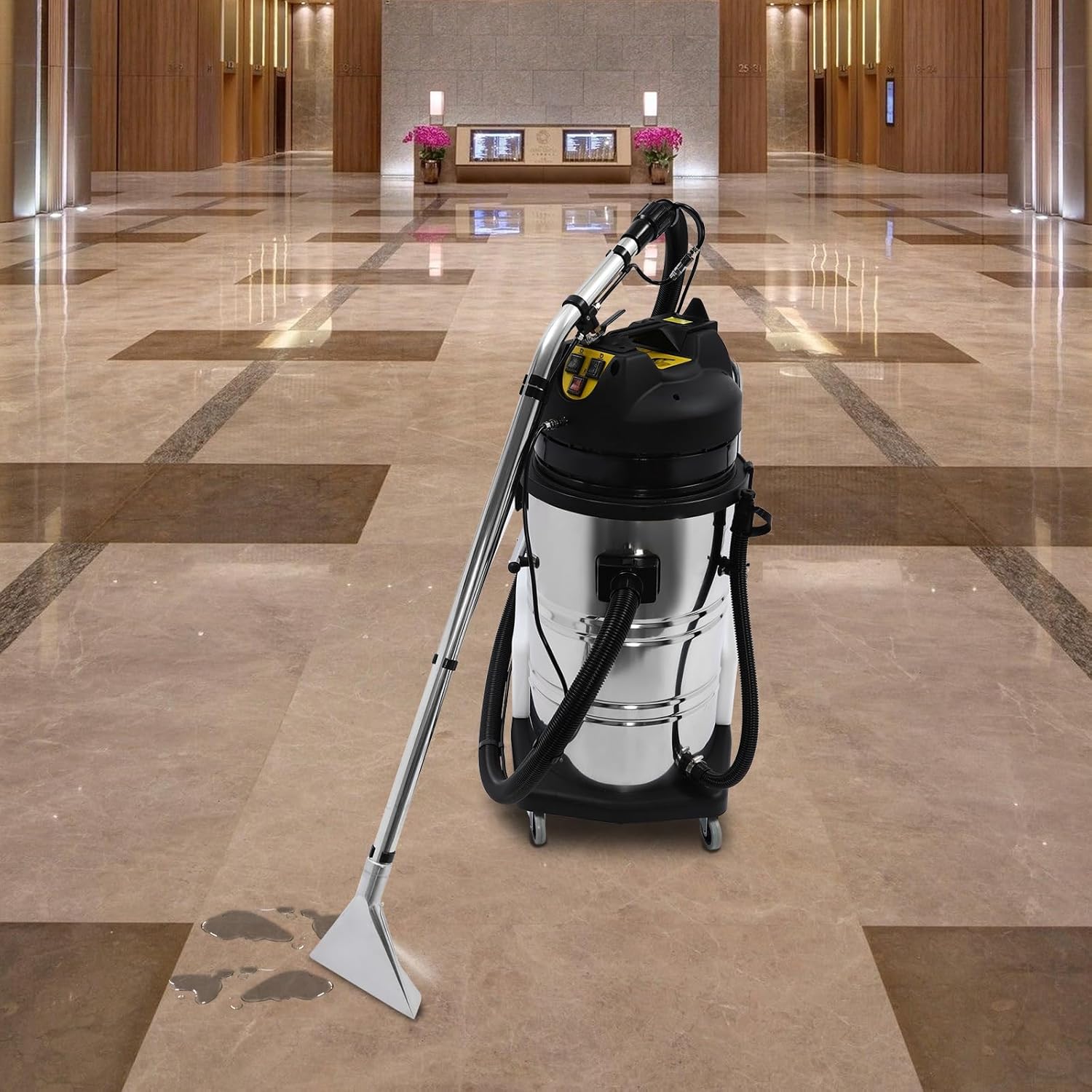 Commercial Carpet Cleaner Machine, 3-In-1 Portable Wet Dry Vacuum Floor Cleaner, Portable Carpet Cleaner 80L/21.13Gal Sofa Curtains Carpet Cleaning for Carpet and Hard Floor