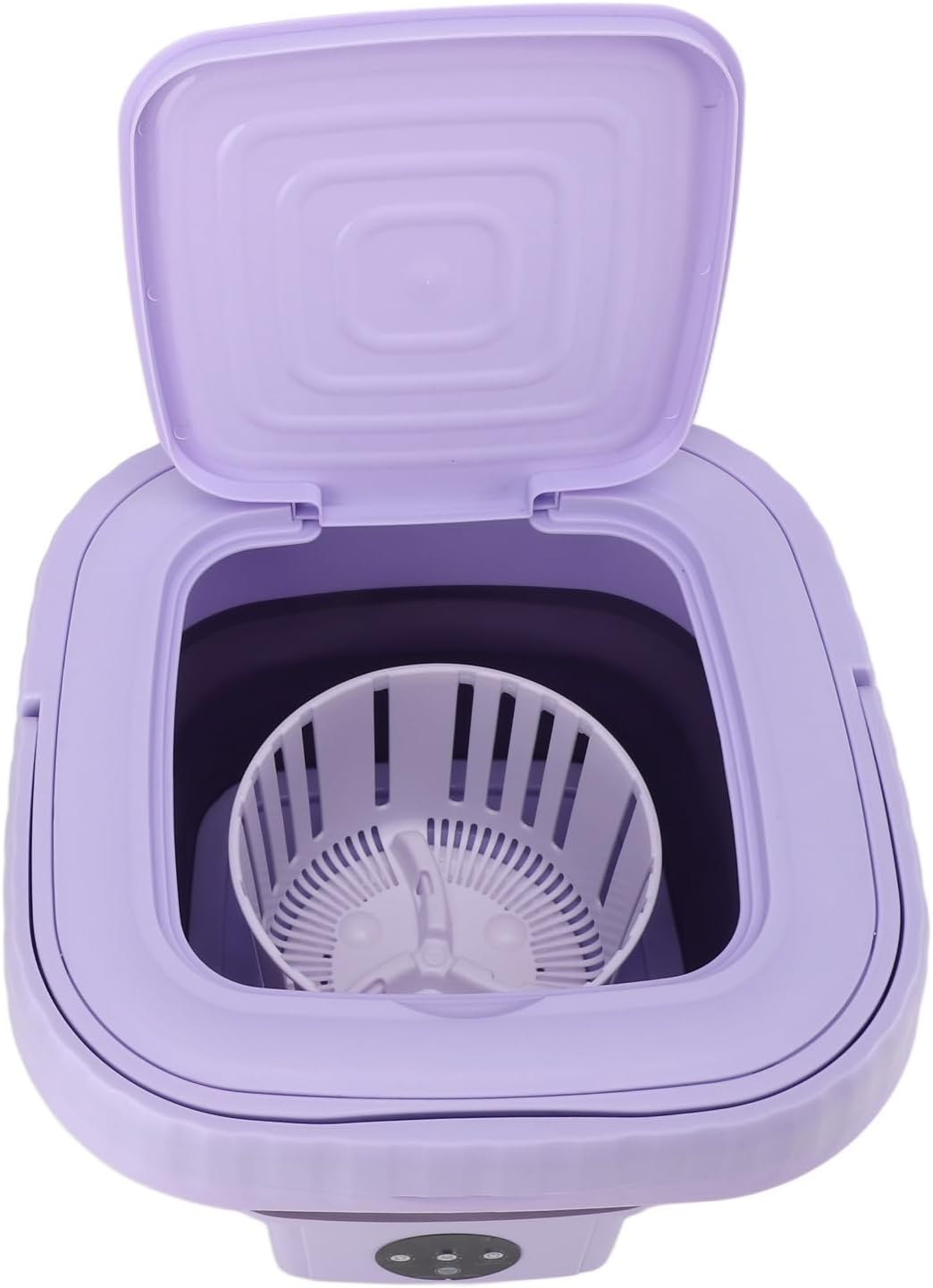Portable Washing Machine, Mini Foldable Washer 3 Timing Modes ABS and PP with Drainage Pipe for Travel (US Plug)
