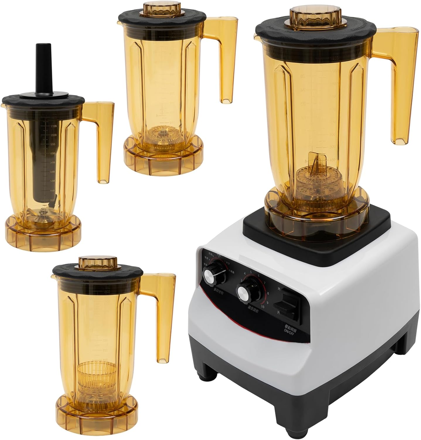 4 In 1 Tea Brewing Machine 1800W Bubble Tea Machine 1200ml Multifunction Food Blender Smoothie Maker Machine Shaking Machine Brew Cream Milk Shaker