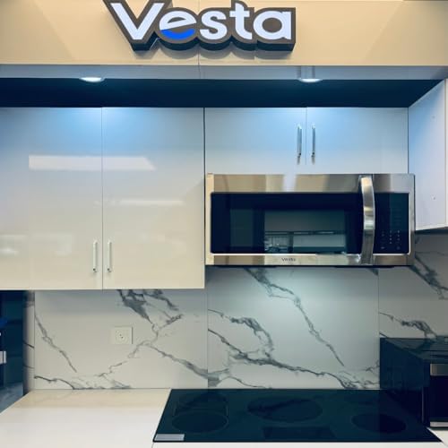 Vesta Miami 400CFM 30″ Over-the-Range Microwave, 1.9CuFt, 1000W, Stainless Steel, Touch LED Control, 9 Programs, 11 Power Levels, Express Cook, Child Lock, Timer