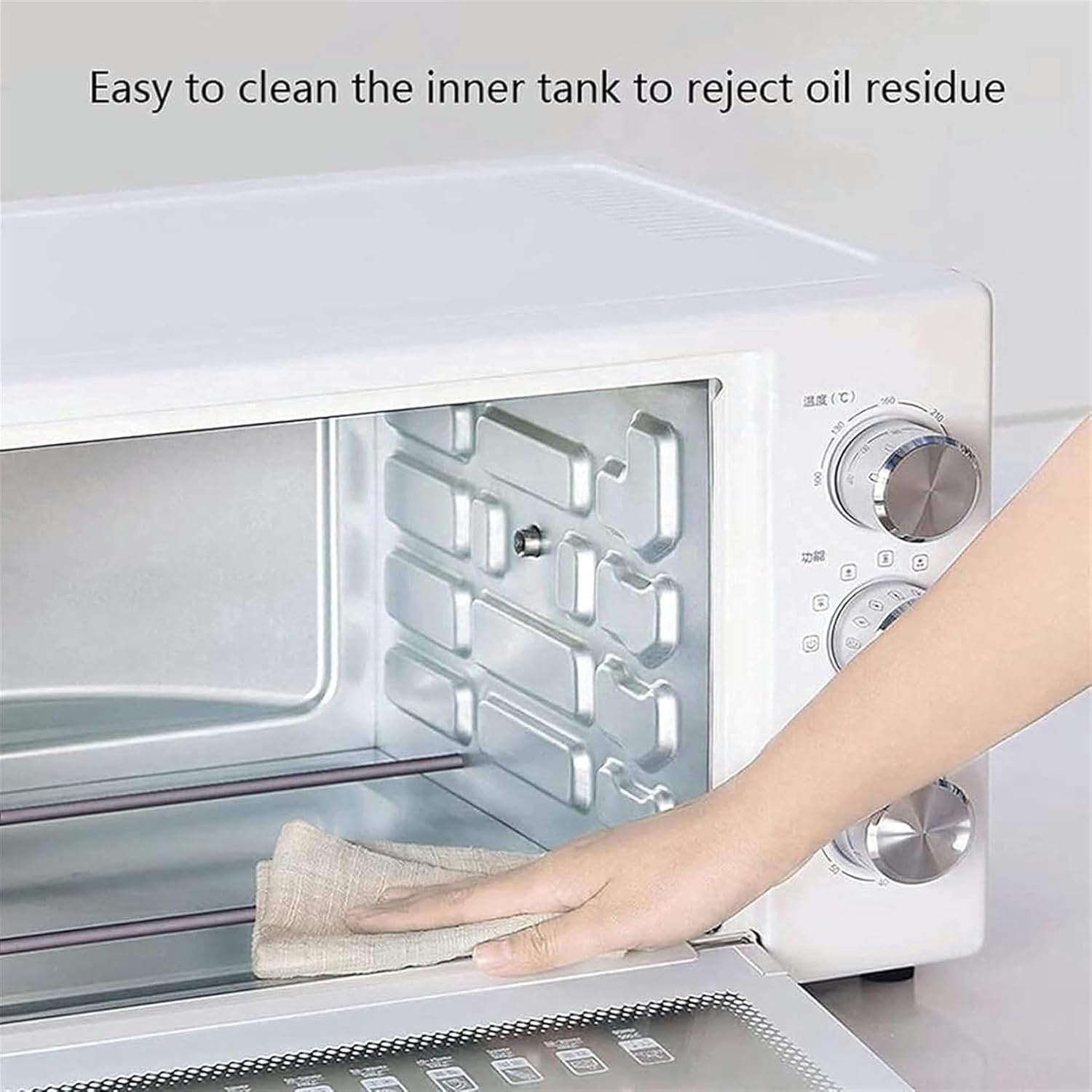 AMNOOL Tabletop Electric Oven 32L Electric Ovens Pizza Bake Microwave Kitchen Furnace Air Grill Intelligent Control Stove Aesthetic and Practical-1*