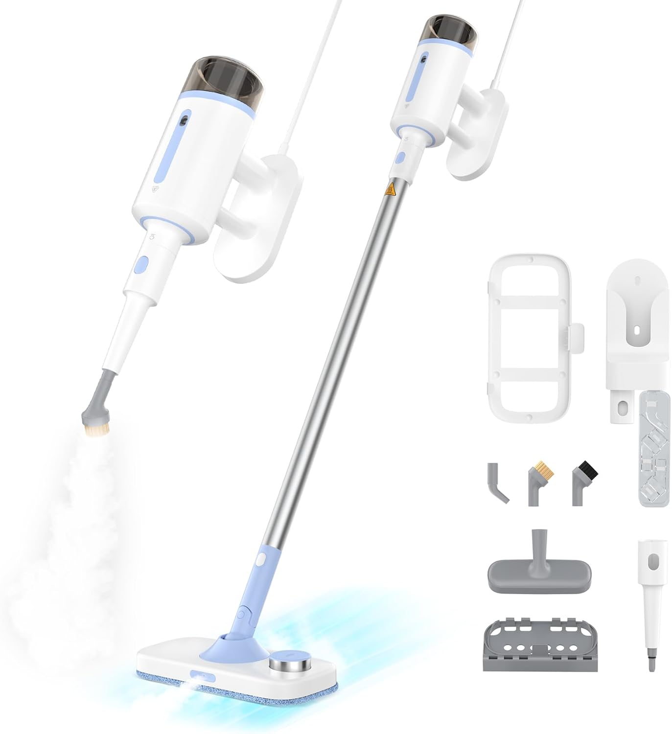 7 in 1 Steam Mop for Floor Cleaning, Multipurpose Floor Steamer with Detachable Handheld Steam Cleaner Perfect for Hardwood Floors, Clothes, Windows, Tiles, Furniture, Carpet, Whole Home Use