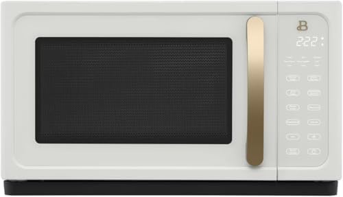 Beautiful 1.1 Cu Ft 1000W Sensor Microwave Oven – Compact Countertop with Smart Sensor Cooking, 10 Power Levels & Easy Clean Interior – Perfect for Quick Meals, Office & Holiday Hosting