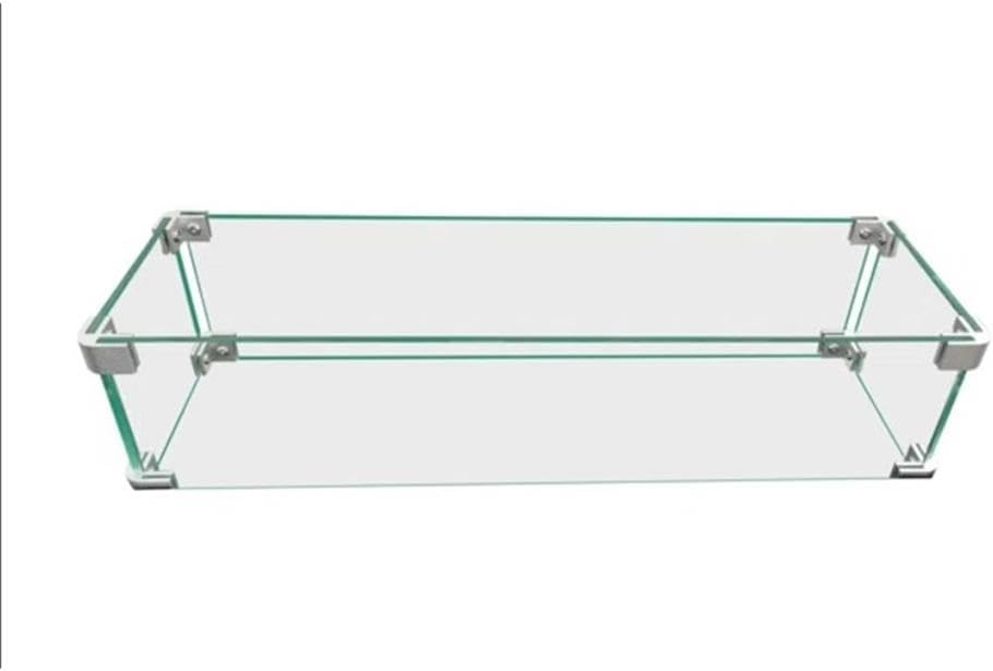 Living Source International Rectangle Fire Pit Flame Guard