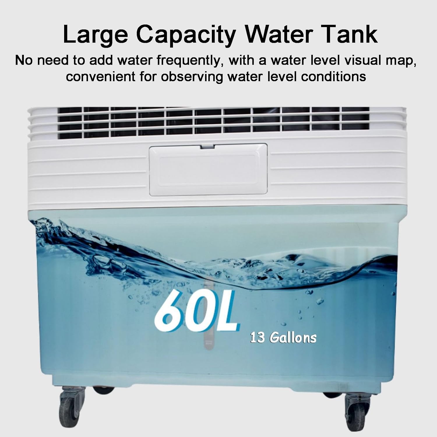 Swamp Cooler, Portable Evaporative Air Cooler, 120° Oscillation Portable Air Conditioner with Knobs, 2 Modes & 3 Speeds for Outdoor Indoor Use