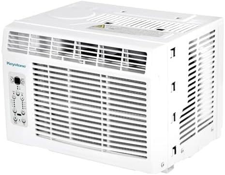 Keystone 8,000 BTU Window Air Conditioner and Dehumidifier, Window Unit Air Conditioner for Apartment, Living Room, Bathroom, Small-Medium Rooms up to 350 Sq.Ft., Window Air Conditioner with Remote