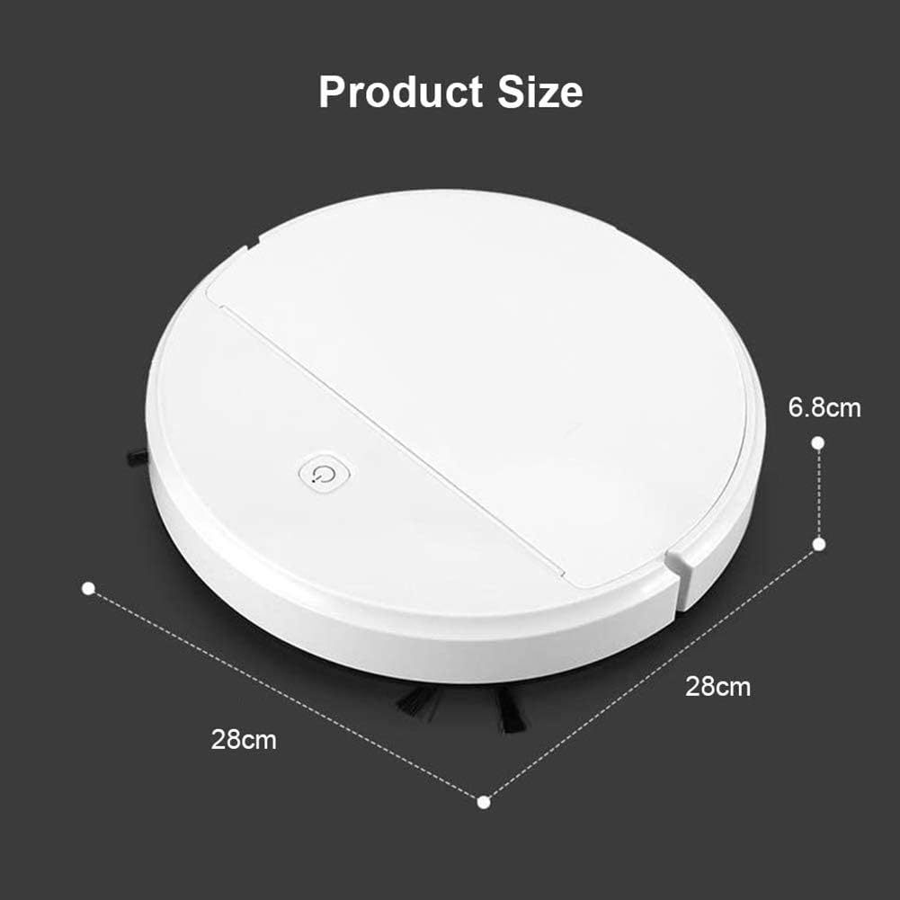 Smart Sweeping Robot Cleaner 3-in-1 Smart Sweeping Robot Strong Suction Vacuum Cleaning Home UV Cleaning Sweeper for Floor and Pet Hair Blue (Green)