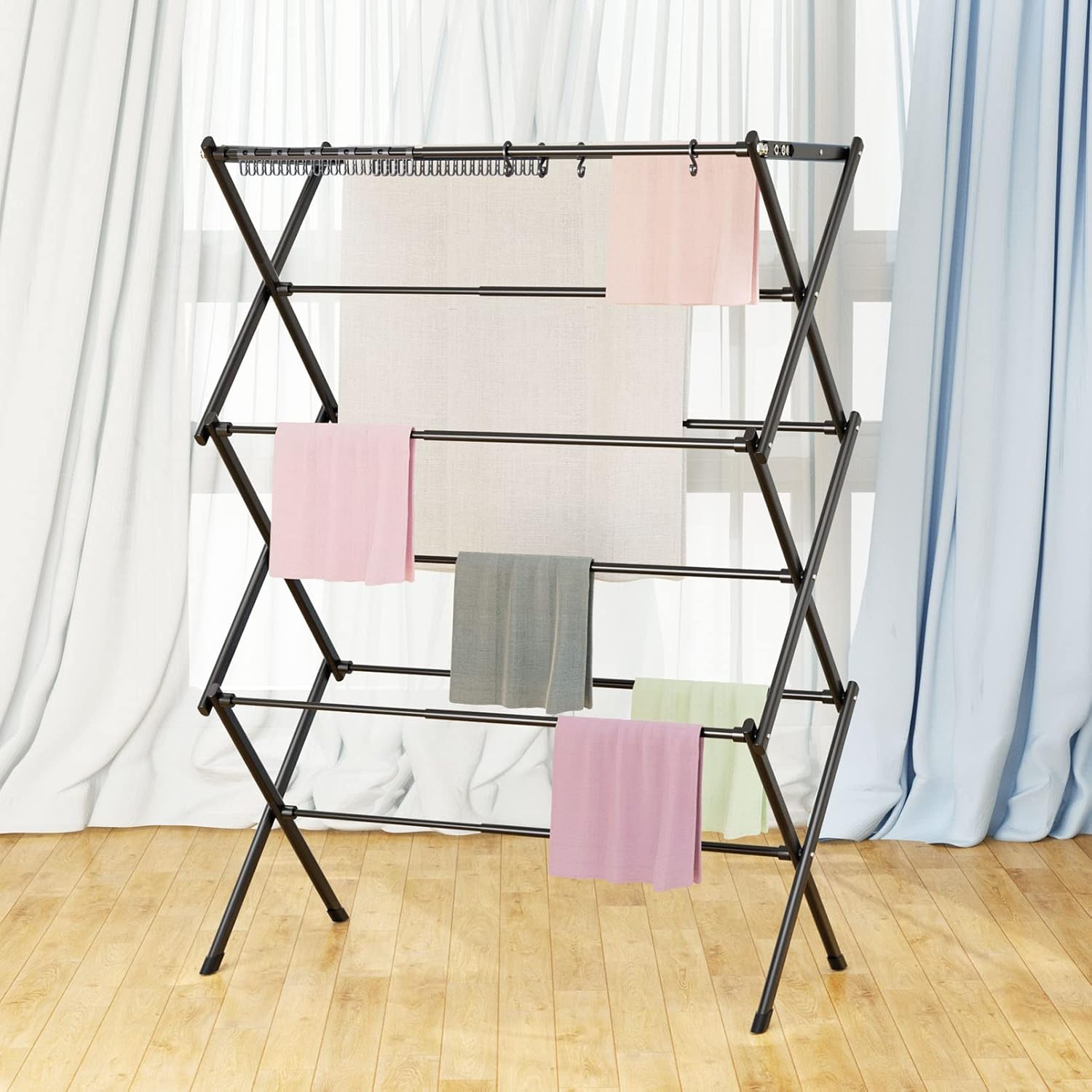 Clothes Drying Rack Household Indoor, Foldable Drying Rack Clothing for Laundry - 40