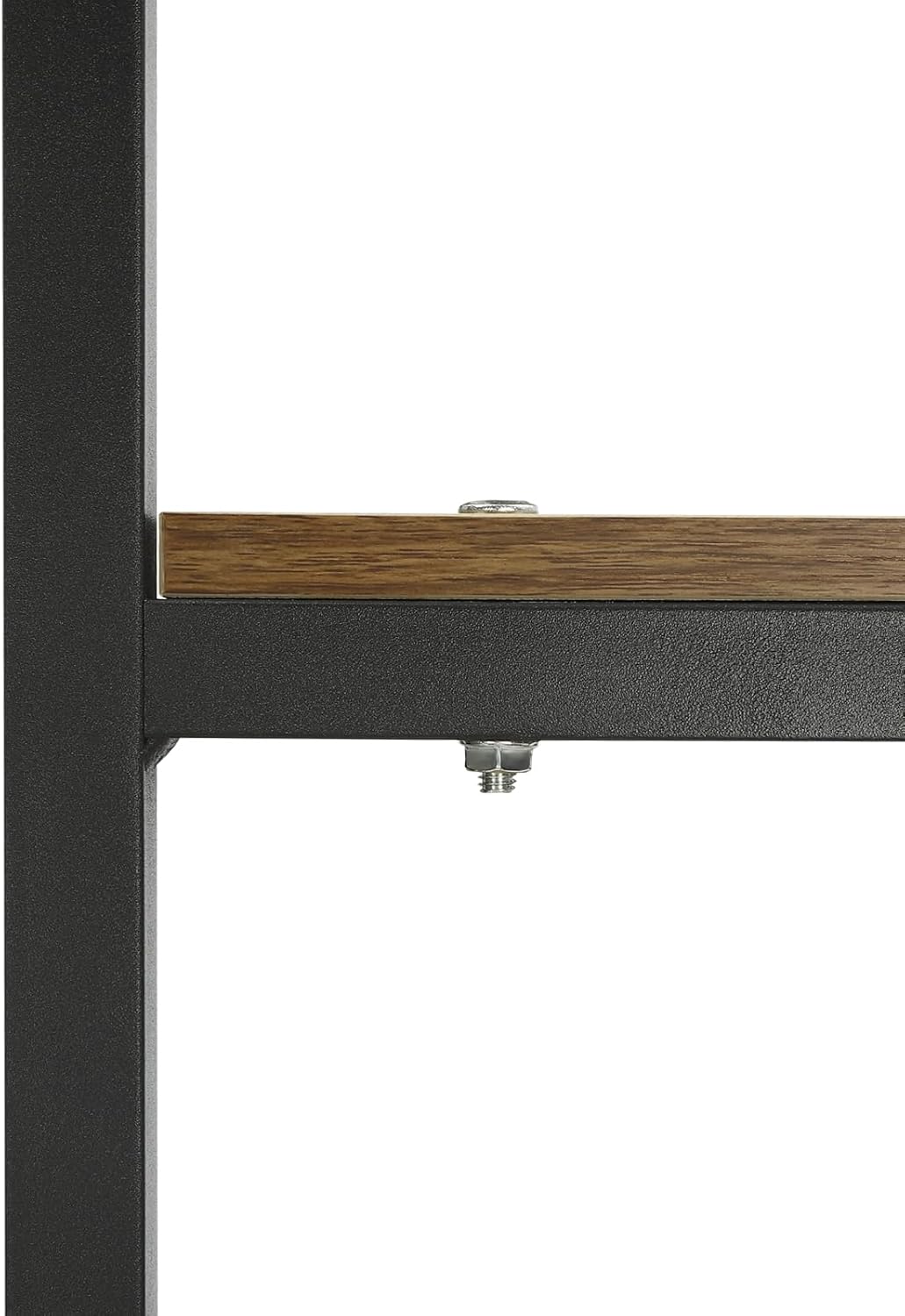 Over Washer Dryer Standing Rack Stand with Adjustable Rubber Feet, Hanging Towels Organizer Laundry Products Storage Shelf for Bathroom Laundry Room Space Saver (Black+Oak)