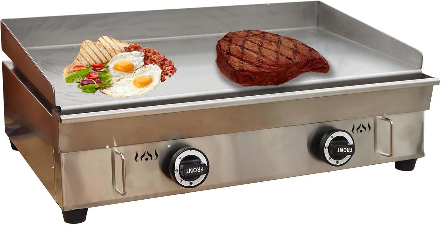 Propane Gas Grill Griddle Countertop 28.94