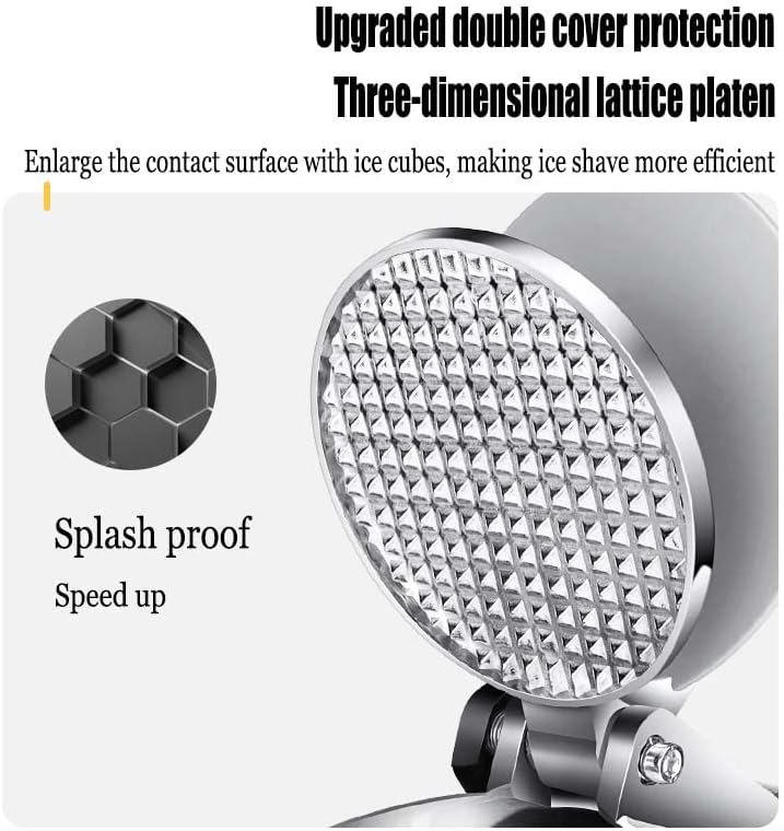 High-Power Ice Crusher, Commercial Hit The Ice Machine, Electric Household Ice Shaver, Large Commercial Milk Tea Shop for Hot Pot Shop