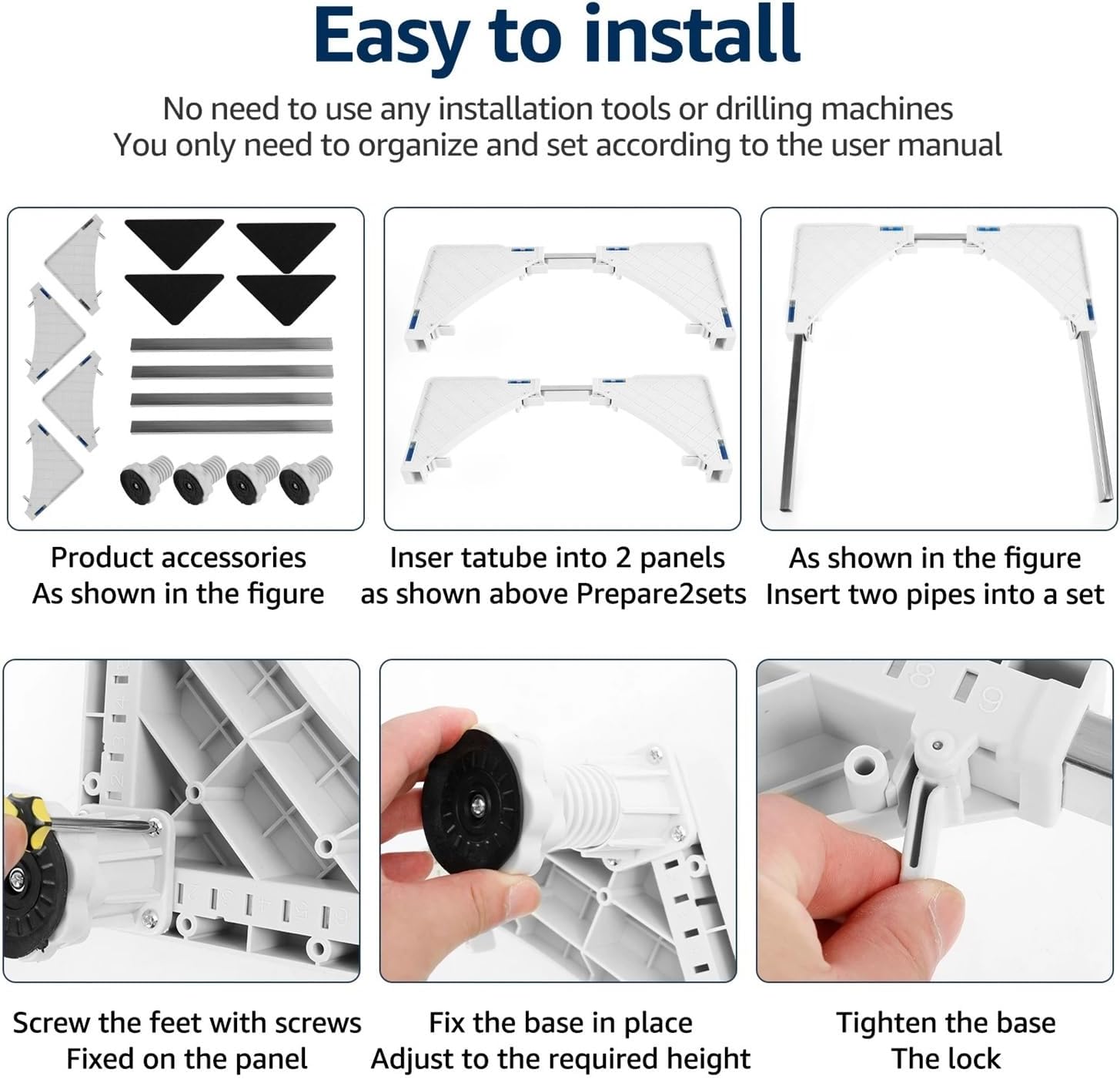 Washing Machine Stand Anti Vibration Feet Pads Movable Appliance Stand Laundry Pedestal Washing Machine Base Furniture Pad