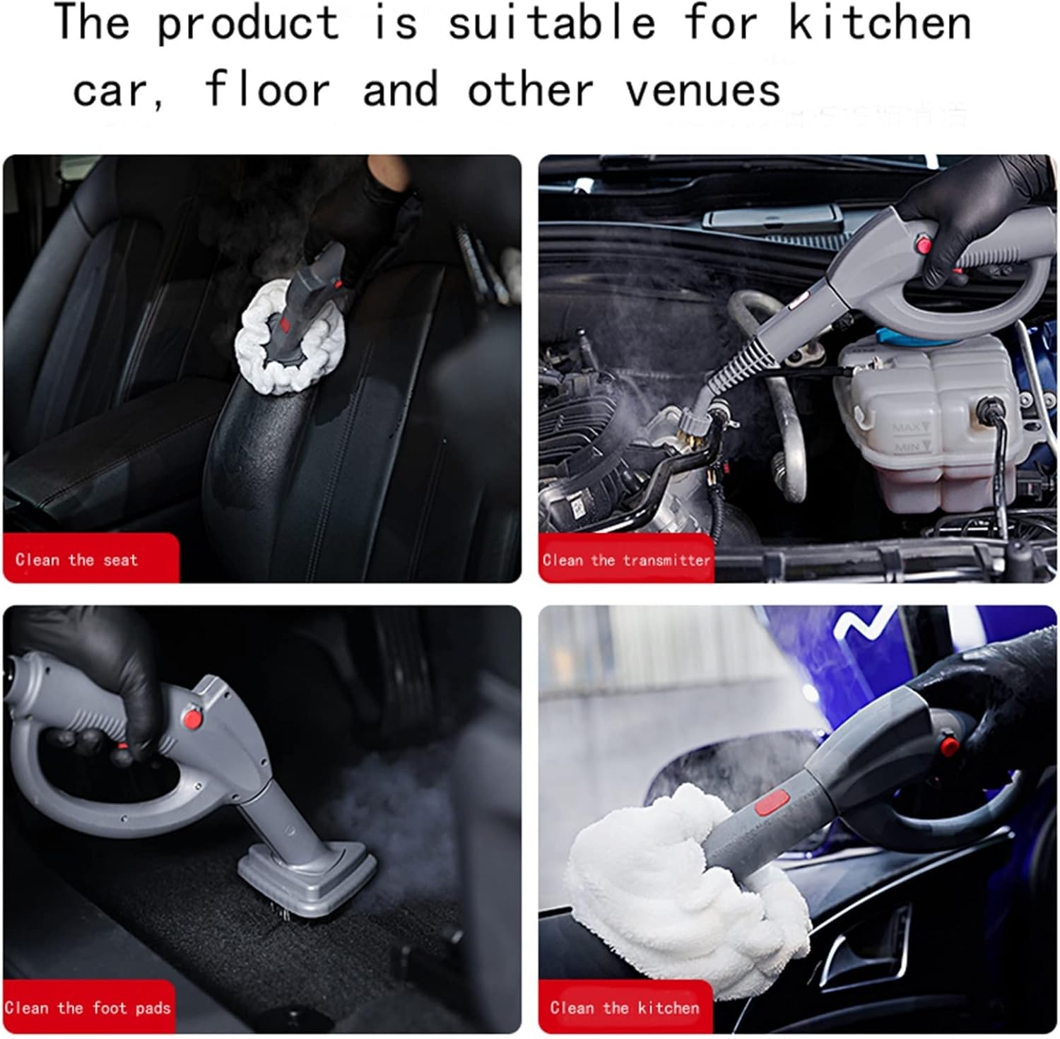 Steam Cleaning Steam Cleaner High-Pressure Steam Cleaner for Car Home1500W Air Conditioner Cleaning Machine Steam Cleaner High Pressure