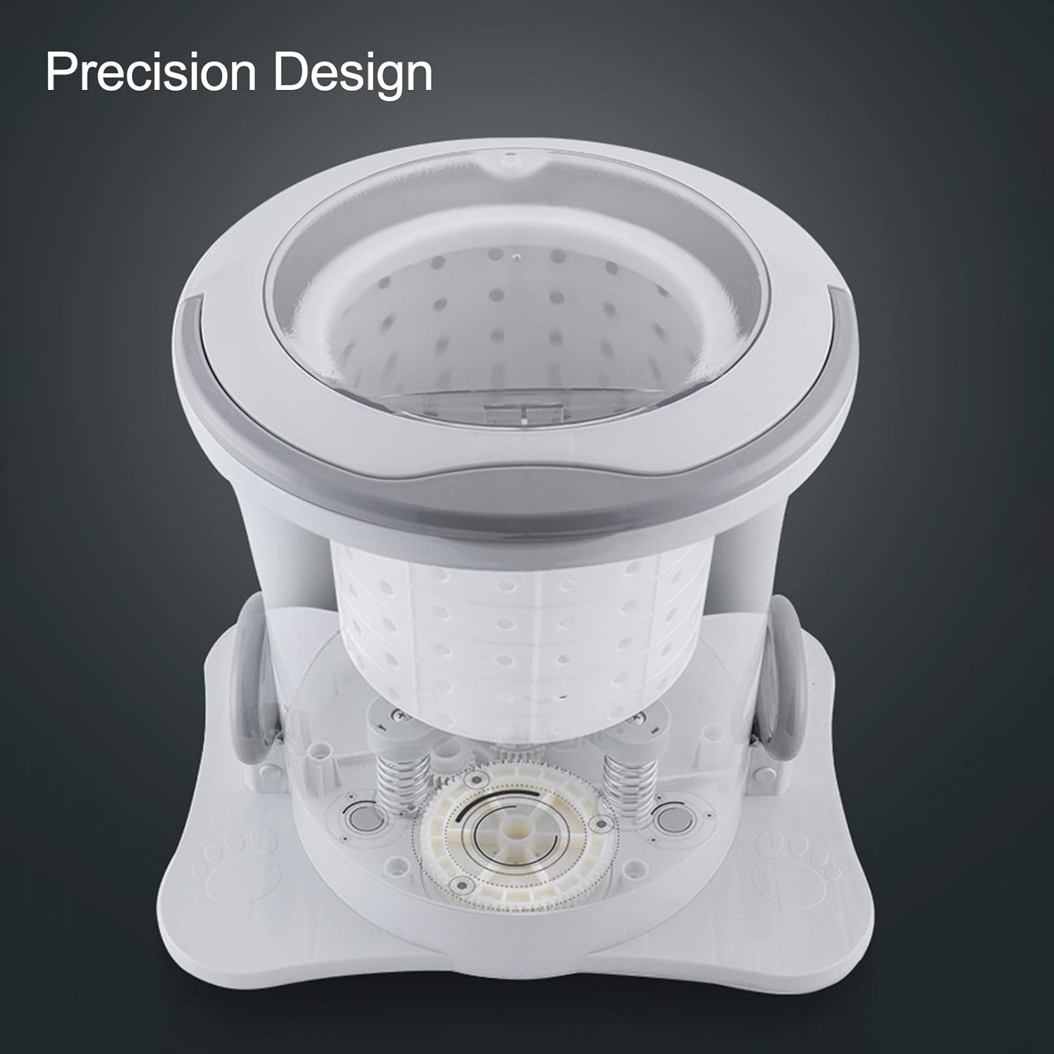 CIRONI Portable Compact Spin Dryer for Clothes Manual, Mini Non-Electric Manual Laundry Drying Machine for Apartment Dorm Camping