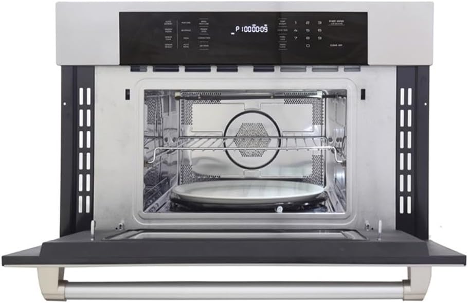 Pemberly Row Stainless Steel Air Fryer & Convection Built In Microwave