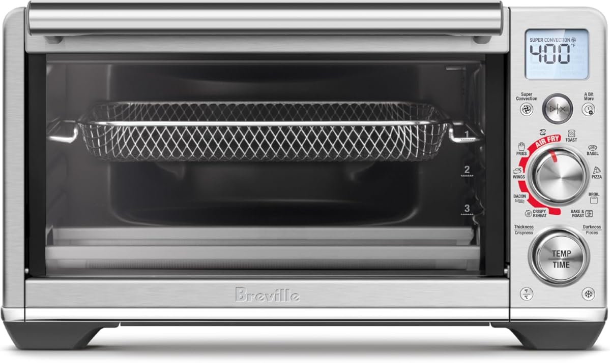 Breville Smart Oven Air Fryer Compact, Brushed Stainless Steel
