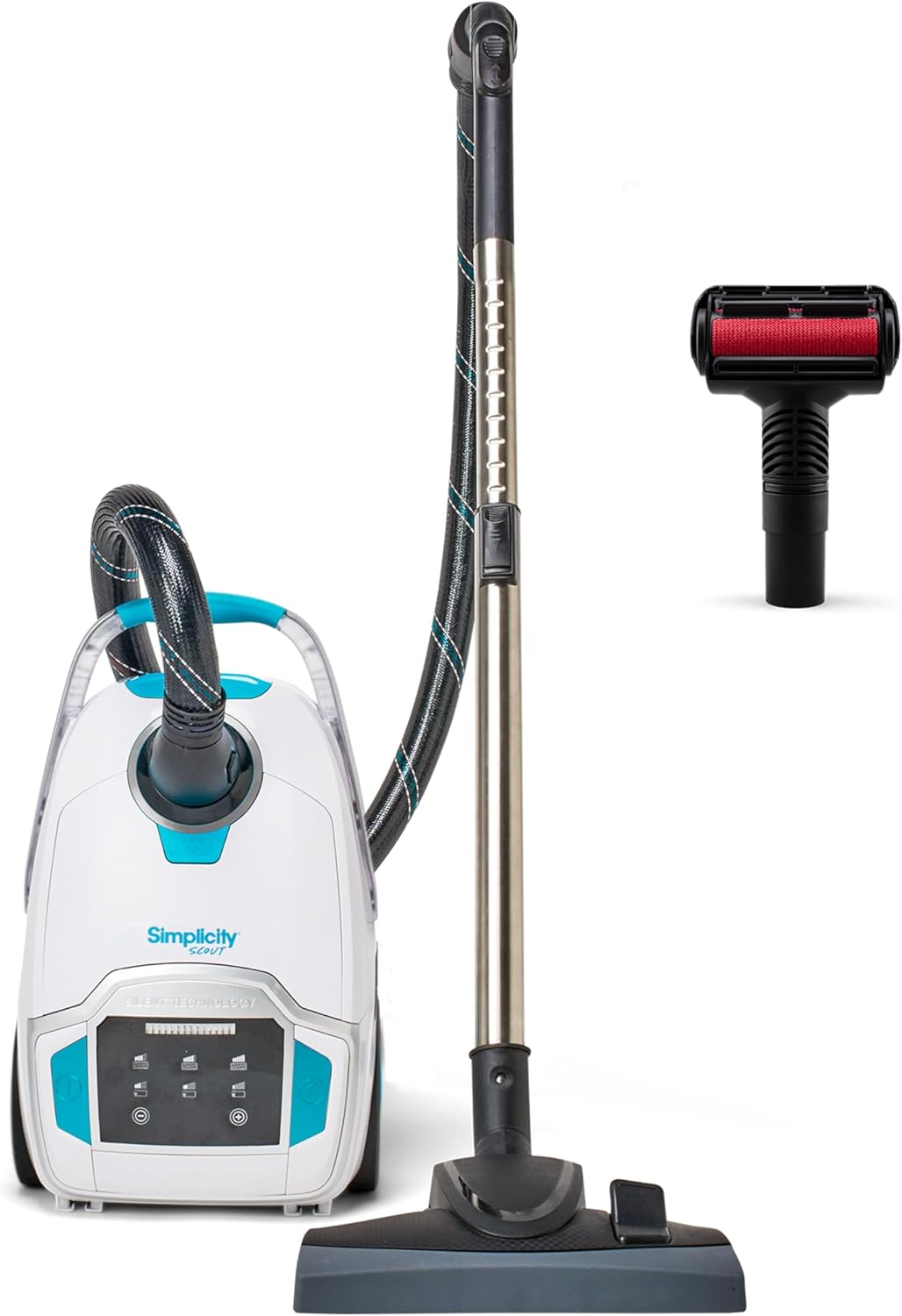 Simplicity Vacuums Scout Upholstery Vacuum Cleaner and Pet Hair Tool Bundle, Use Pet Vacuum Cleaners for Pet Hair on Couch and to Vacuum Hardwood Floor, Rugs and Above Floor Areas