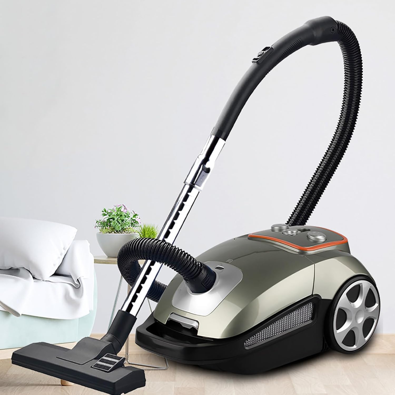 Handheld Carpet Vacuum Cleaner, Large Suction & Low Noise, 3L Capacity, for Home Bedroom Living Room