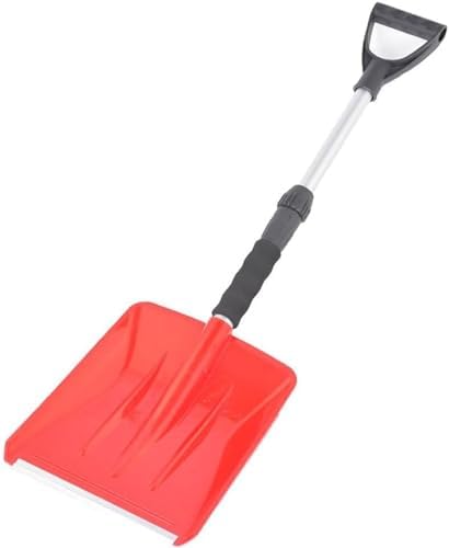 Snow Removal Shovel, Vehicle-Mounted Telescopic Handle Small Snow Pusher Snow Removal Tool for Driveway Garden Car