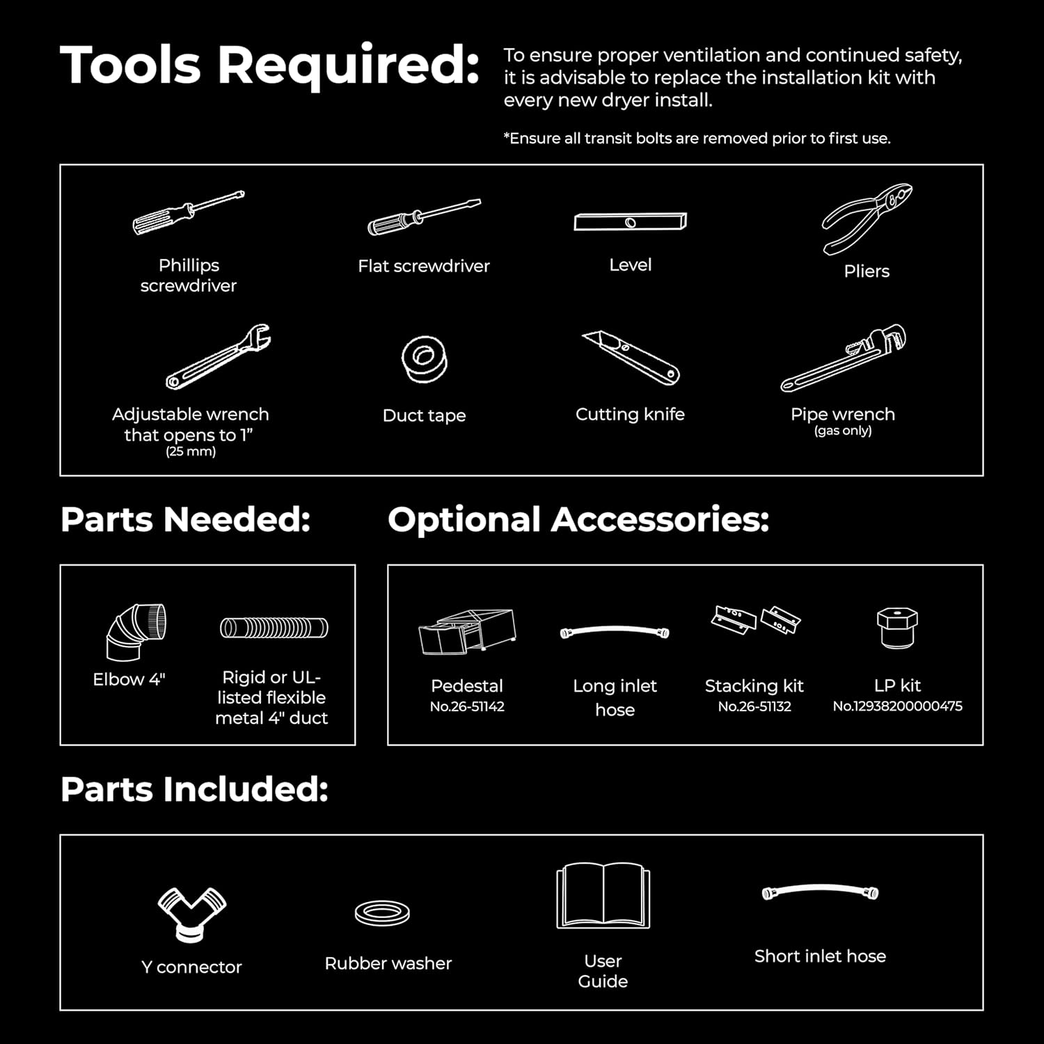Kenmore 8.0 cu. ft. Front Load Gas Dryer - Wrinkle Guard with Accela Steam to Reduce Static and Odors - Smart Sensor Drying - LED - White