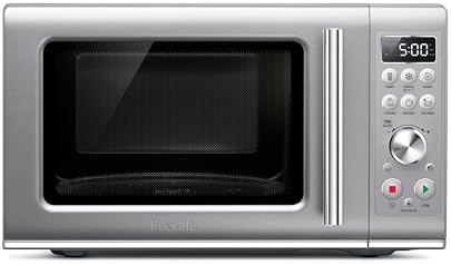 Breville BMO650SIL Compact Wave Soft Close Countertop Microwave Oven, Silver