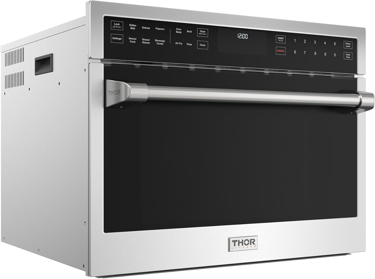 Thor Kitchen 24 Inch Built-In Air Fry Microwave Oven with Drop-Down Door