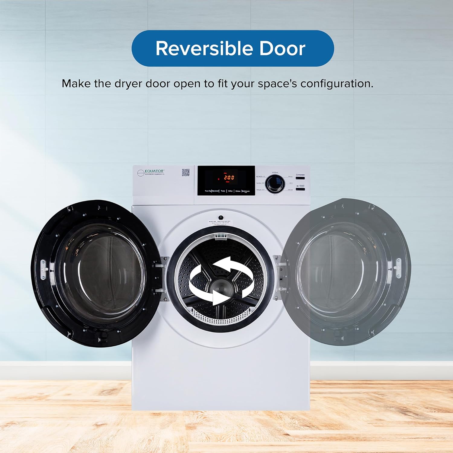 Equator DELUXE Matching LAUNDRY SET Washer 1.9 cu.ft 110V +Vented Dryer 4 cu.ft 220V (Side by Side)