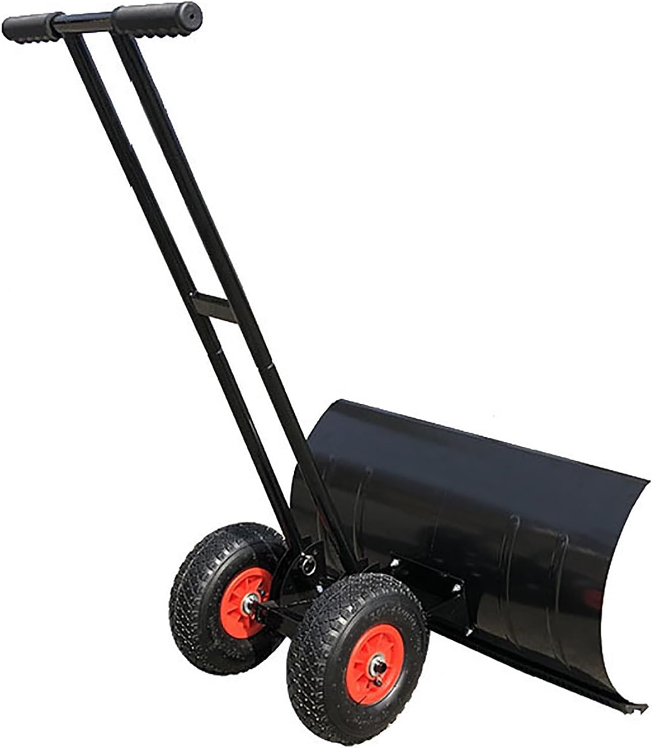 Snow Shovel with Wheels Manual Snow Shovel Easy to Disassemble and Store Stable Structure Can Efficiently Remove Snow Easy to Move(29in)