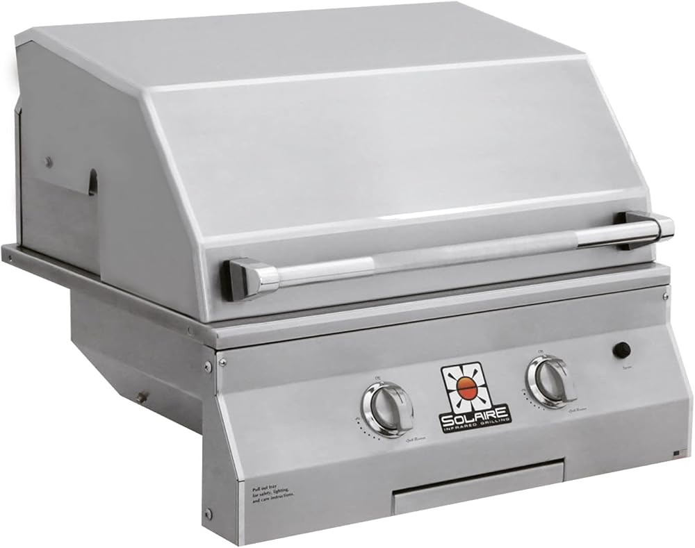 Solaire Deluxe InfraVection Built-in Grill (SOL-IRBQ-27GVIXL-LP), 27-Inches, Propane