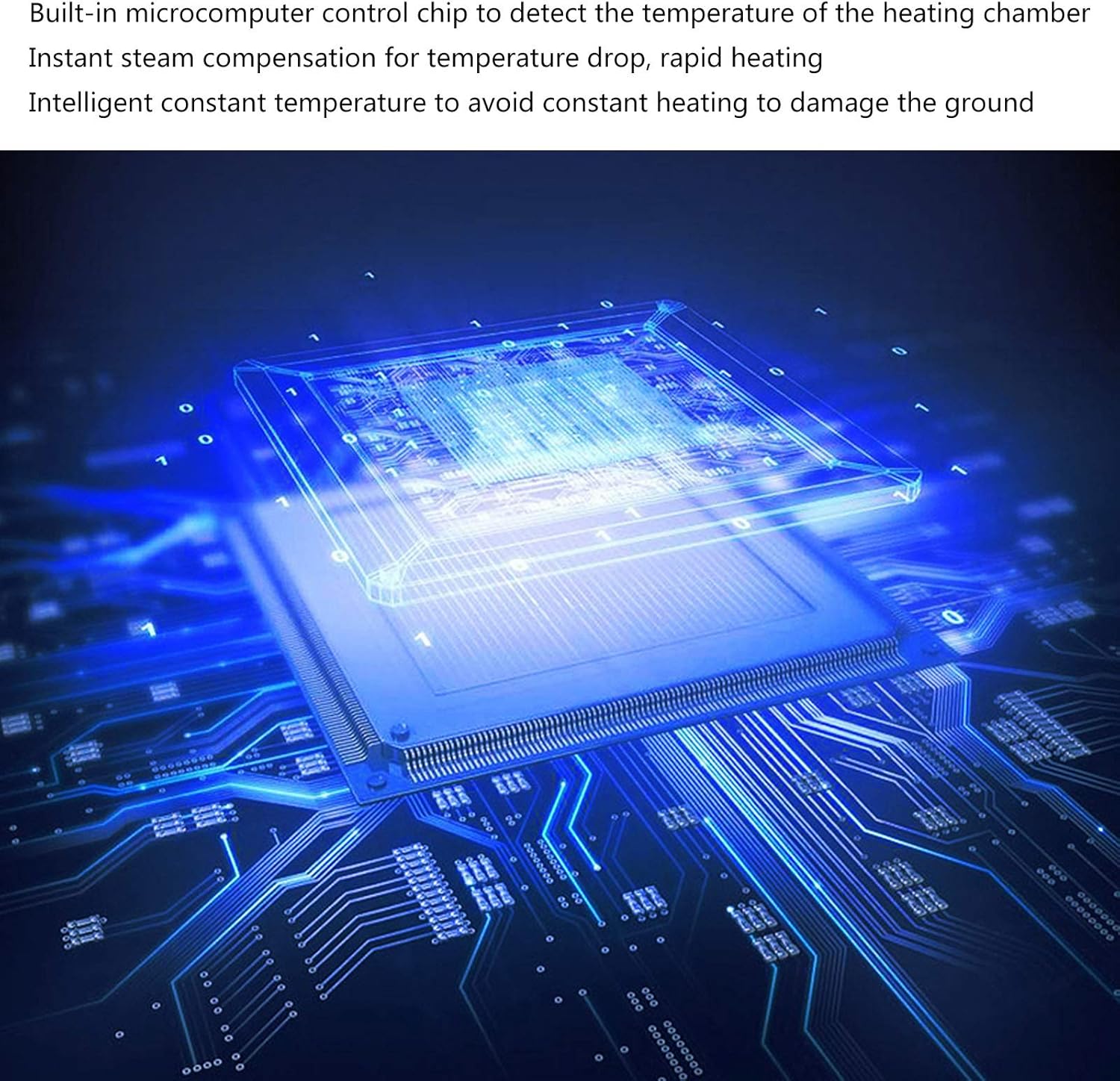 Household Steam Mop Handheld Cleaner Vertical Multi-Purpose Carpet Floor Cleaner Hard Floor and Area Carpet Carpet Rack White (White)