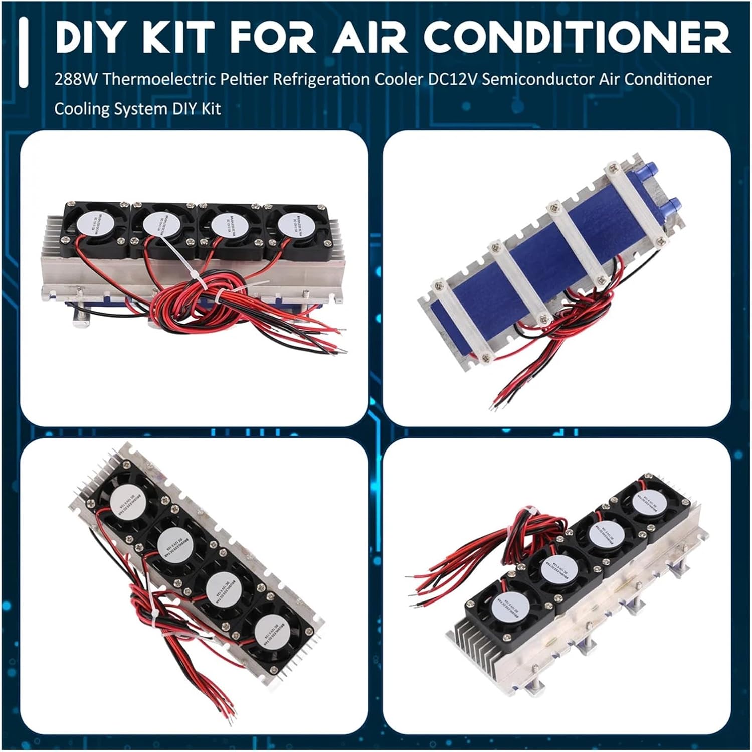 288W Thermoelectric Refrigeration Cooler DC12V Semiconductor Air Conditioner Cooling System DIY Kit-A70Z Lucky