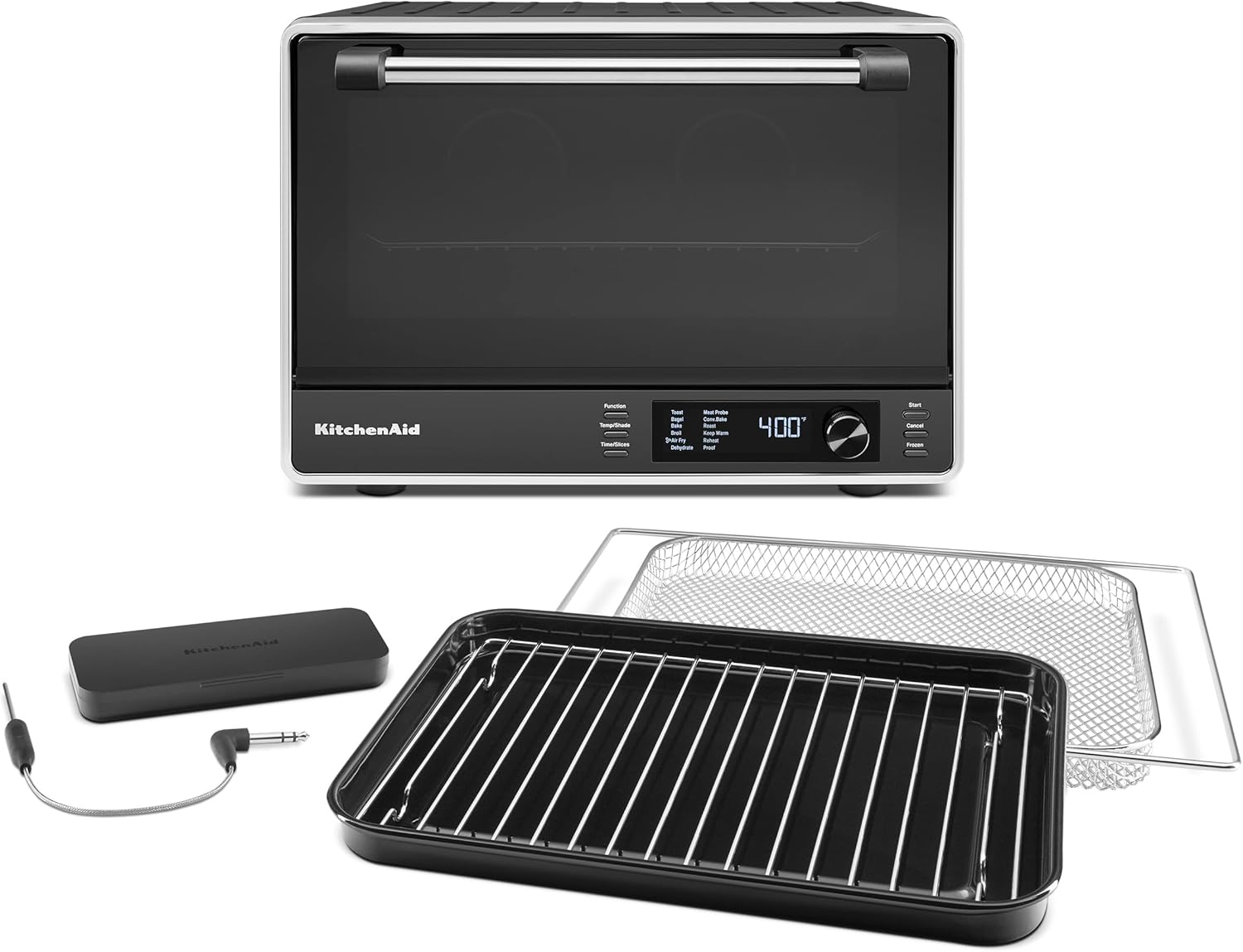 KitchenAid Dual Convection Countertop Oven with Air Fry and Temperature Probe - KCO224BM