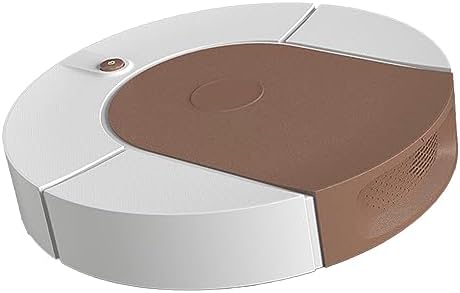 Robot Vacuum Cleaner, Strong Suction Robot Vacuum Cleaner with USB Rechargeable, Automatic Robotic Vacuum Cleaner for Hard Floors, Ceramic Tiles (Brown)