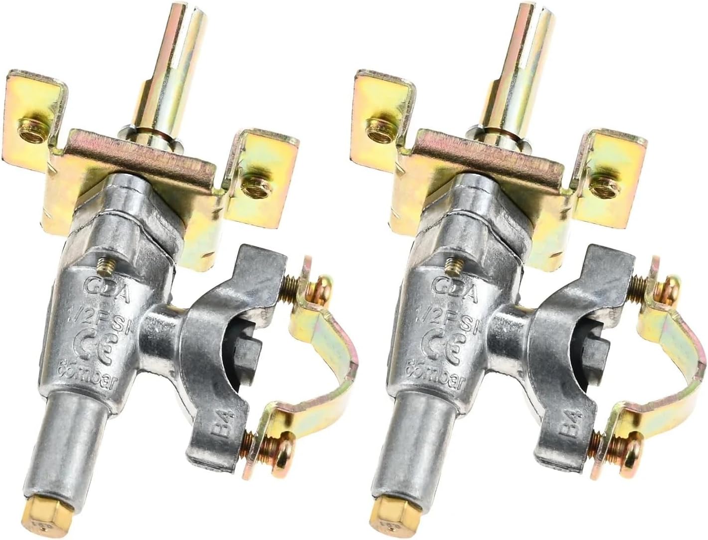 2pc 1554 Griddle Burner Valve Replacement for Blackstone 36 Inch Gas Cooking Station 4 Flat Top Grill Propane