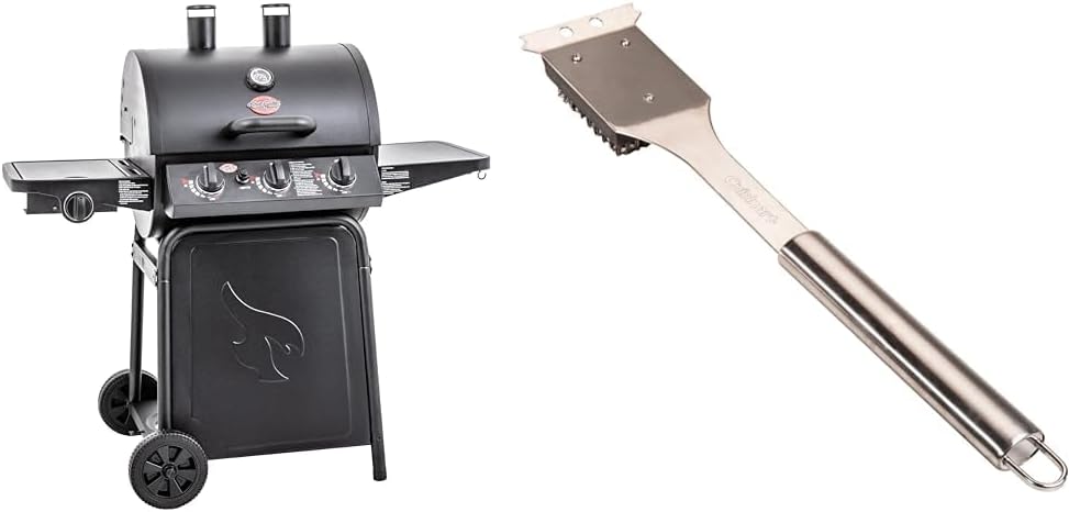 Char-Griller® 40,800 BTU 3 Burner Gas Grill Bundle with 630 Sq Inch Cooking Area and Cuisinart 16.5