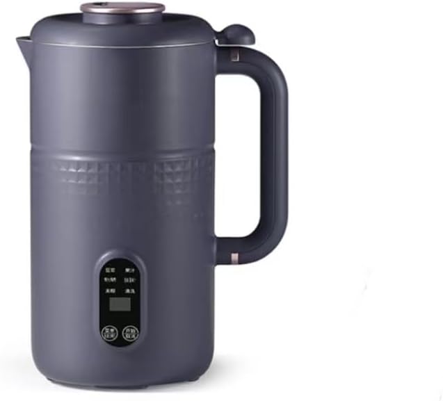 600ml Household Food Blender Soymilk Maker 304 Stainless Steel Multifunctional Automatic Heating Food Blender Household 220V (Color : Blue, Size : UK Plug)