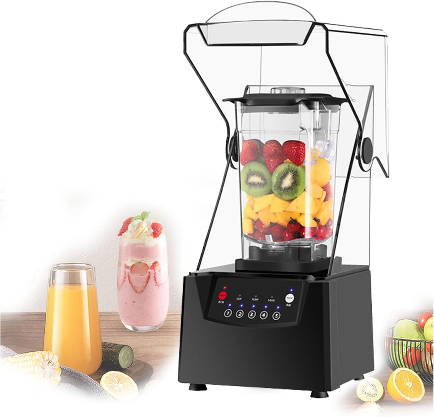 Smoothie Maker,2L Blender,2200W Commercial Blender,Multi-Function High Speed Electric Food Blender,for Smoothies,Juices,Milkshakes
