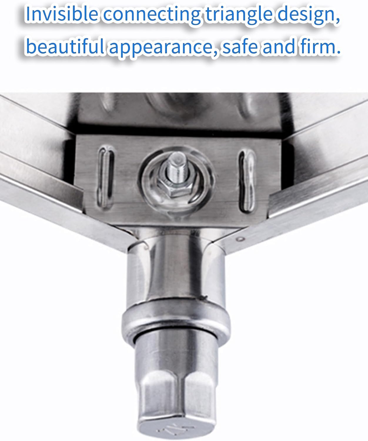 Single Tier Stainless Steel Shelf - Heavy Duty Appliance Riser for Kitchen, Garage & Laundry | Rustproof(80x50cm)