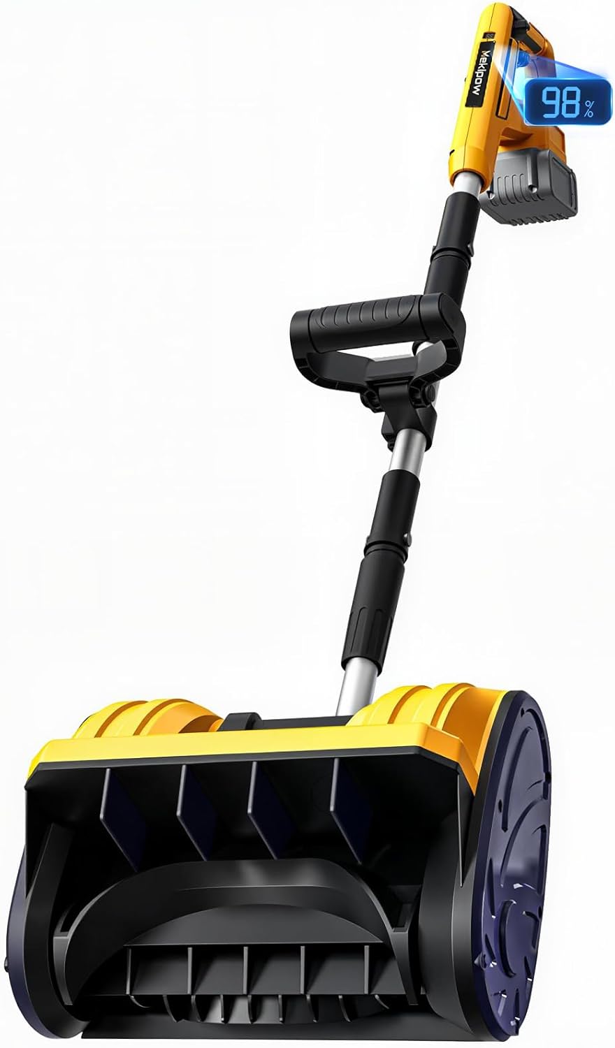 Cordless Snow Shovel Compatible for DeWalt 20V Battery with Brushless Motor, 12'' Cordless Snow Blower, Electric Snow Thrower,6.2
