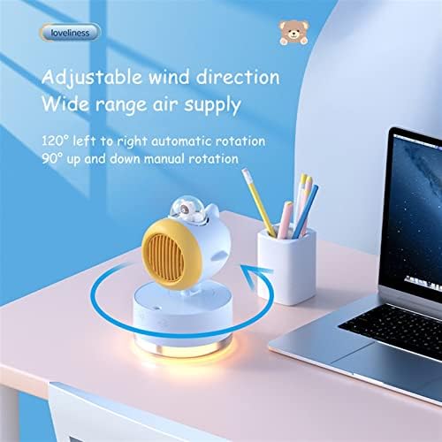 Humidifier Mini Portable Water Cooled Spray Fan USB Rechargeable 3600 mAh Battery Wireless Air Conditioner Electric Cold Mist Humidifier Fan Ultrasonic Humidifier(Pink)